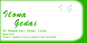 ilona gedai business card